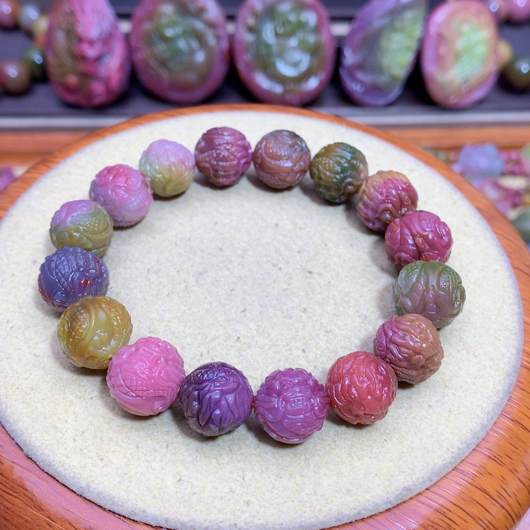 玛瑙手链未镶嵌盐源