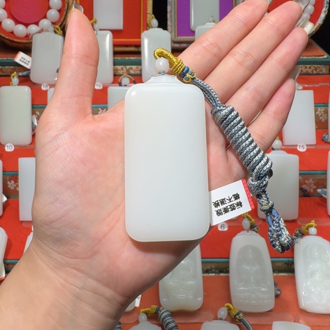 踏***浪和田玉未镶嵌颈饰0025