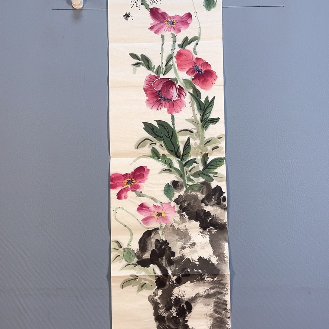 国画289 花开富贵花盛开时的