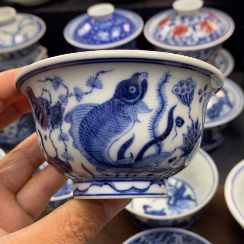 【闪购商品】景德镇青花主人杯