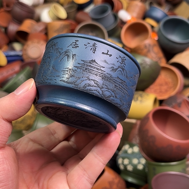 紫砂茶杯全手工紫砂主人杯