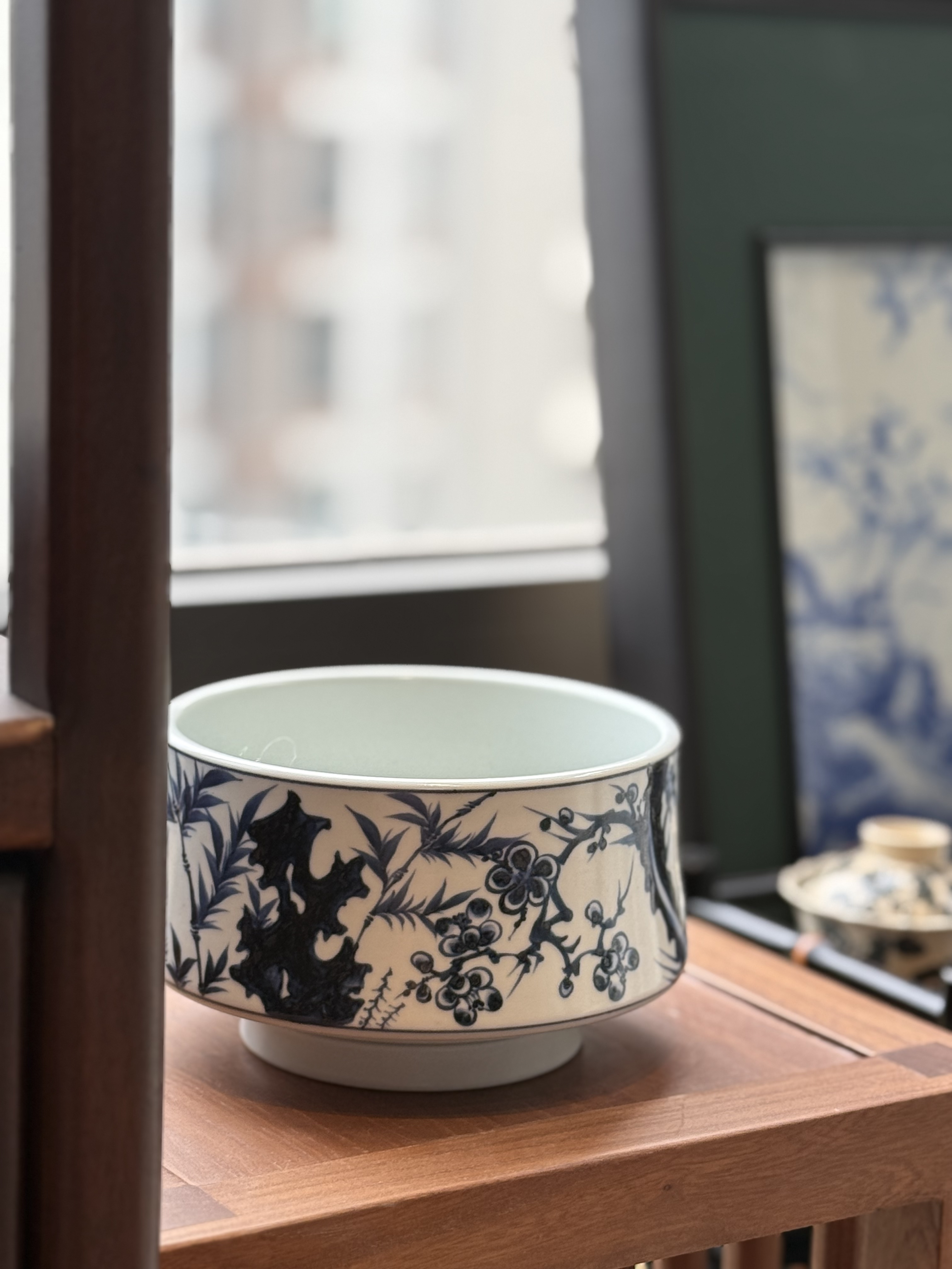 知否｜甄选景德镇陶瓷元青花幽蓝溪堂松竹梅大水洗