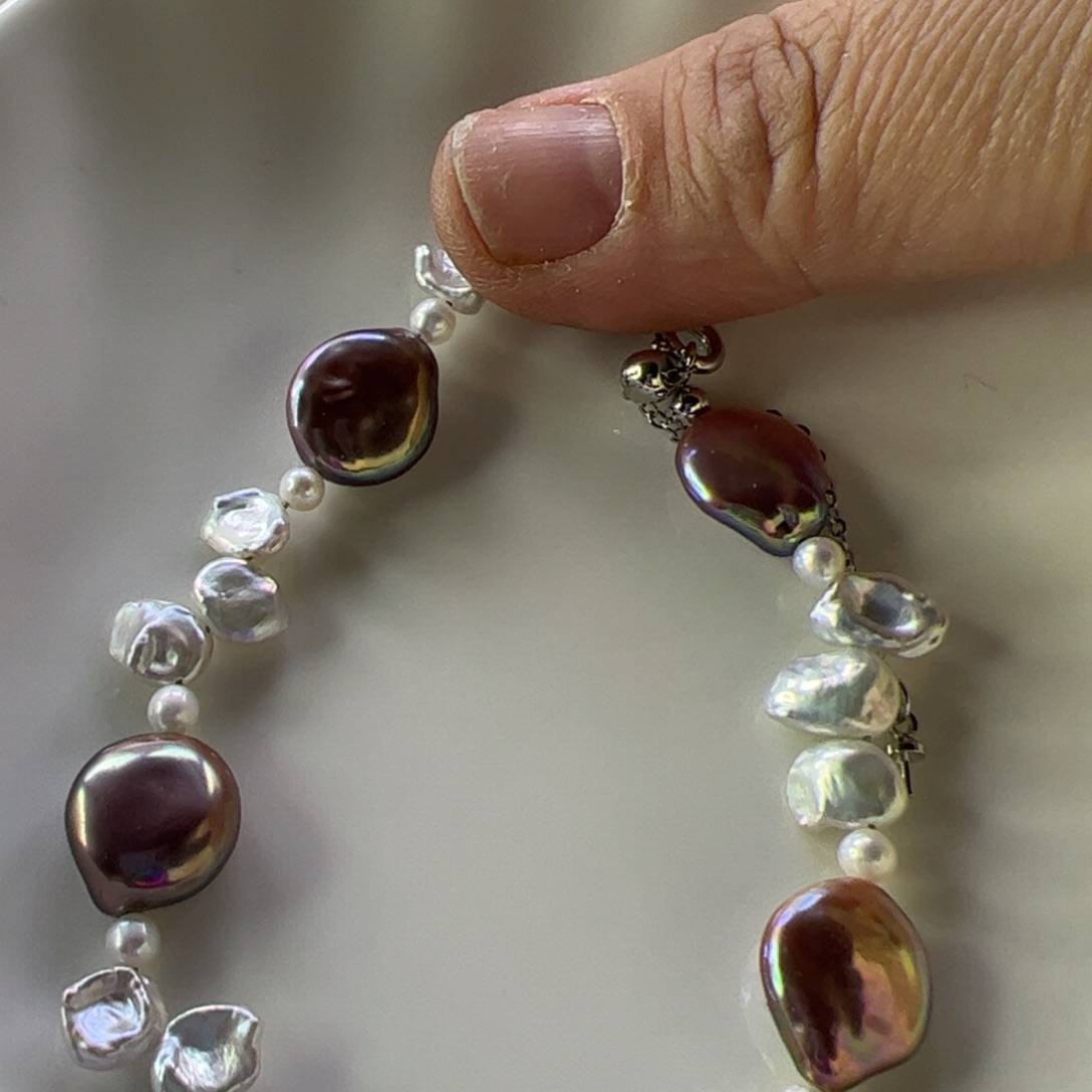 合金淡水珍珠手绳867