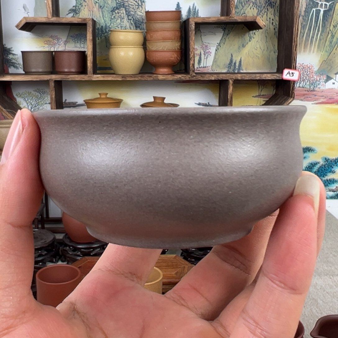 紫砂茶杯拙器甄选，纯原本矿。