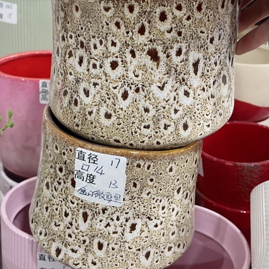 多肉绿植陶瓷花盆9.9包邮，有孔