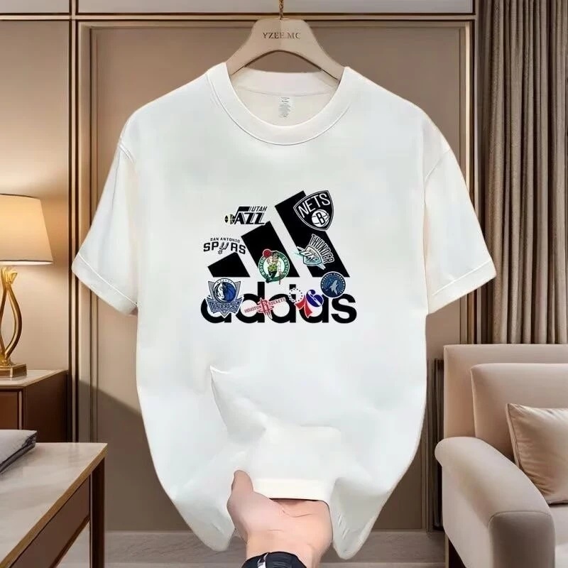 【一折粉丝福利】夏季男女同款百搭时尚潮牌短袖T恤8