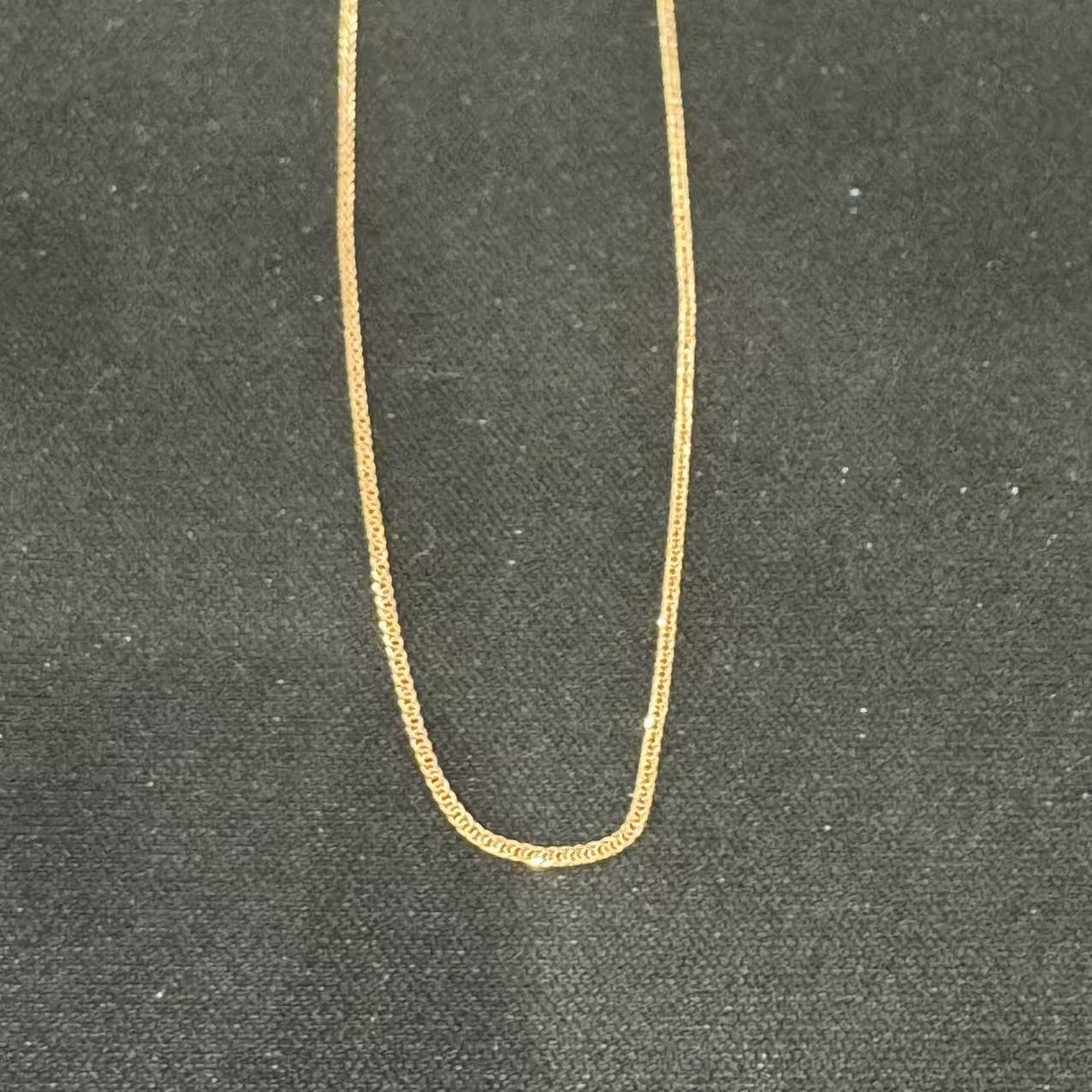 CBAI/菜百XD 18K金项链 素链