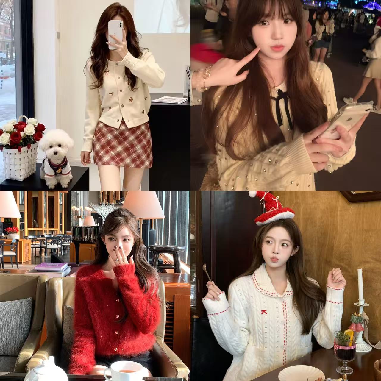 【小柳推荐】韩系甜美【编码100-编码199】毛衣甜美减龄百搭女装