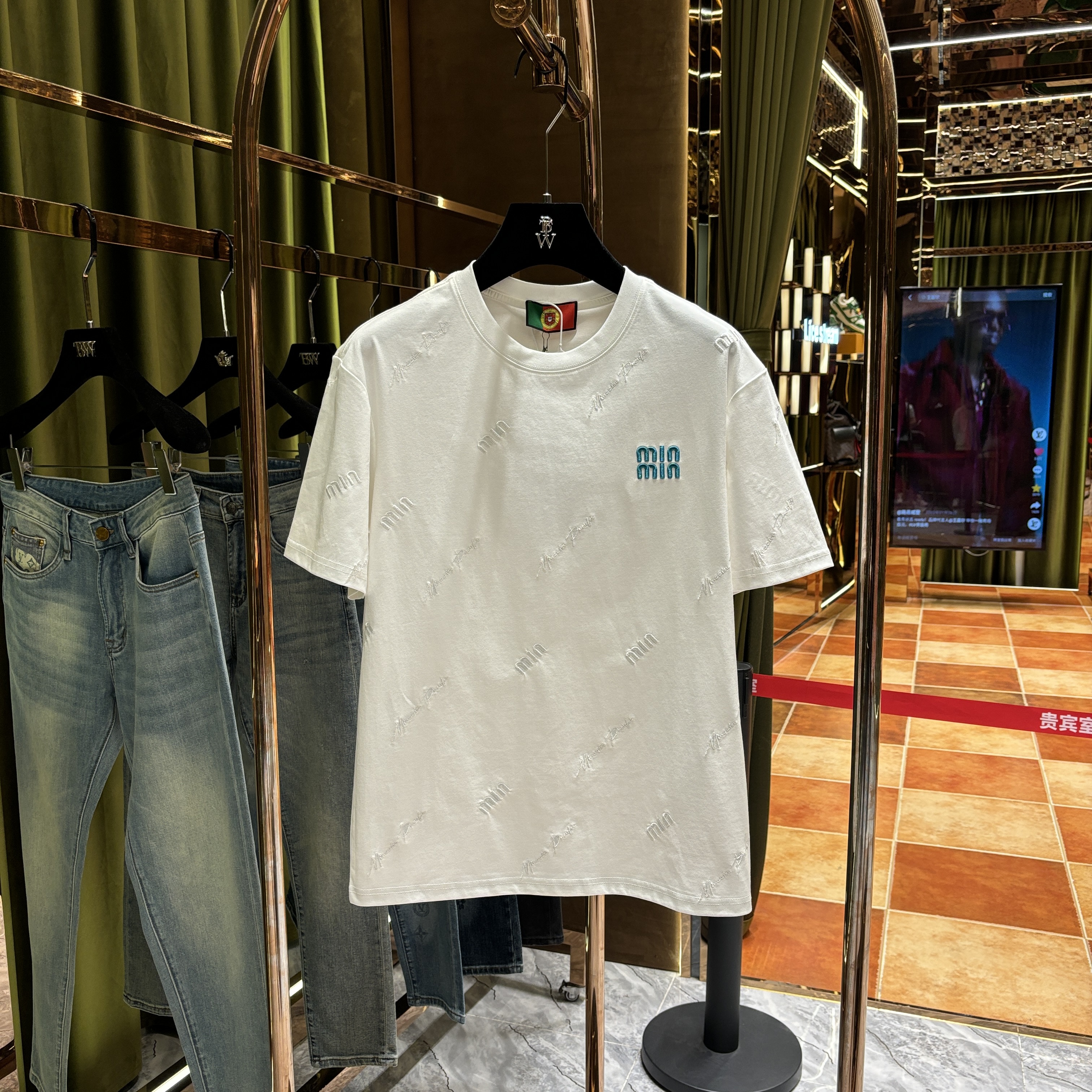 AX-GD【新款短袖】 2025夏季重磅圆领时尚潮流休闲百搭短袖25022