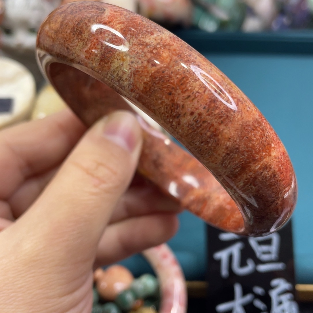 未镶嵌手镯硅化玉