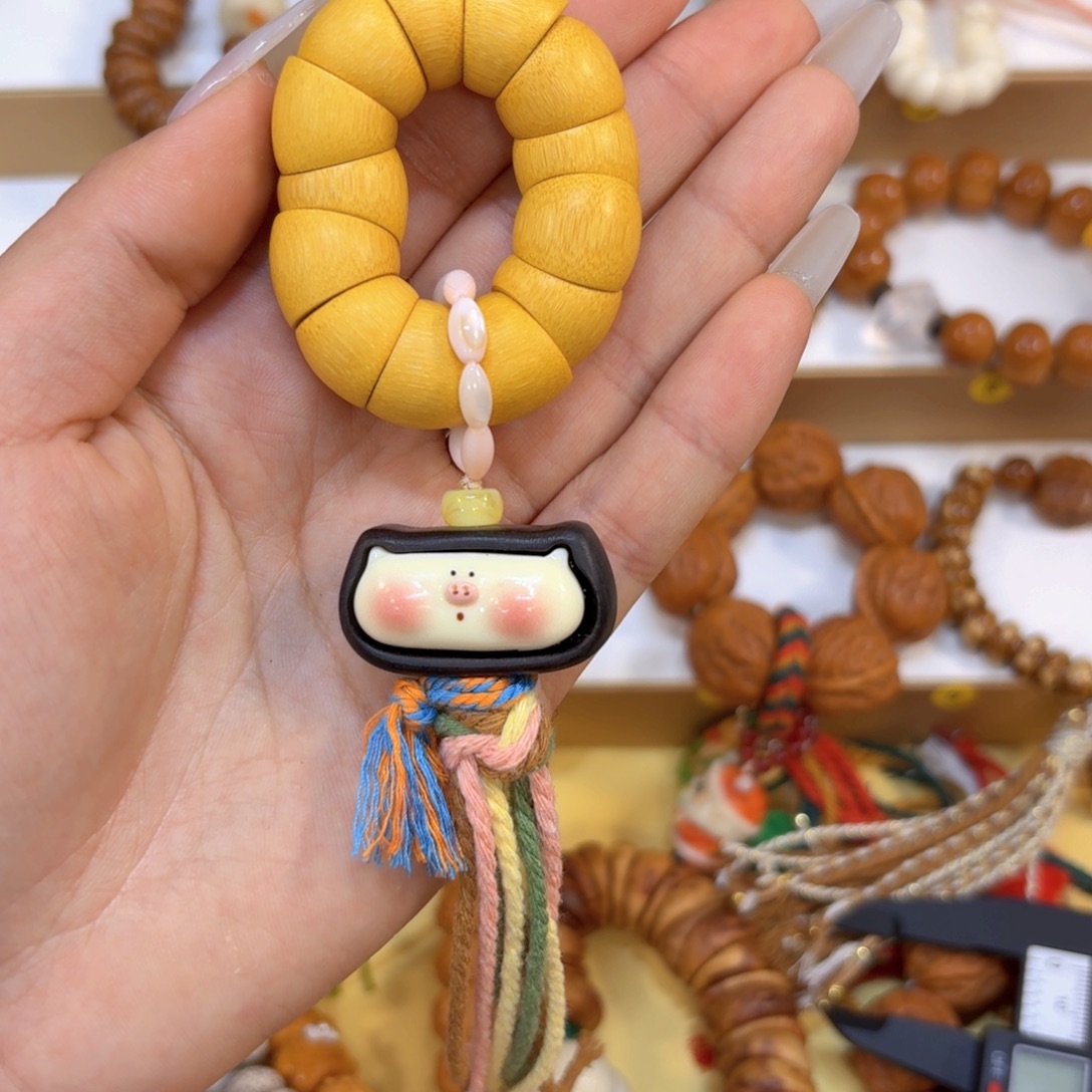 手串星月菩提金丝竹➕猪