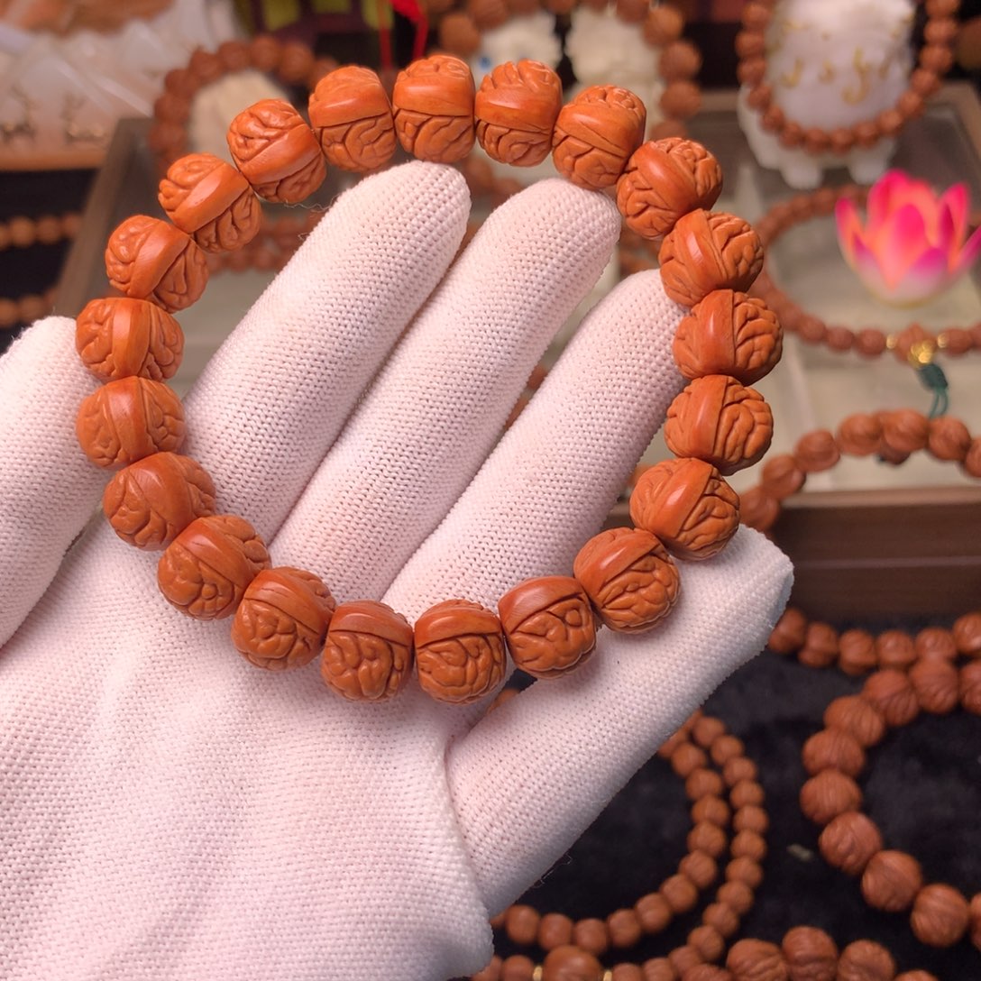 吊坠桃核荔枝手串14