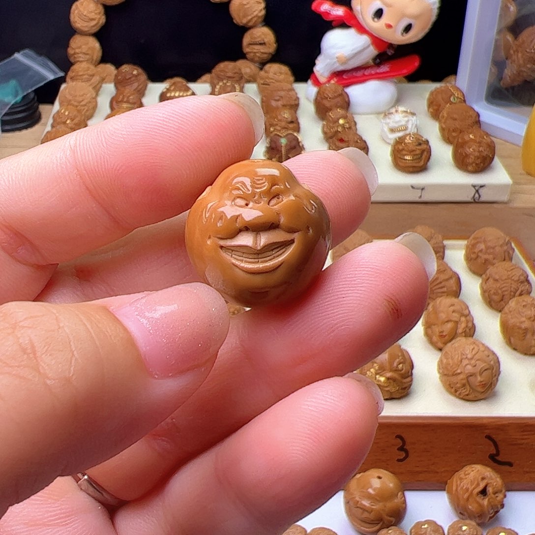 猴头核桃吊坠猴头