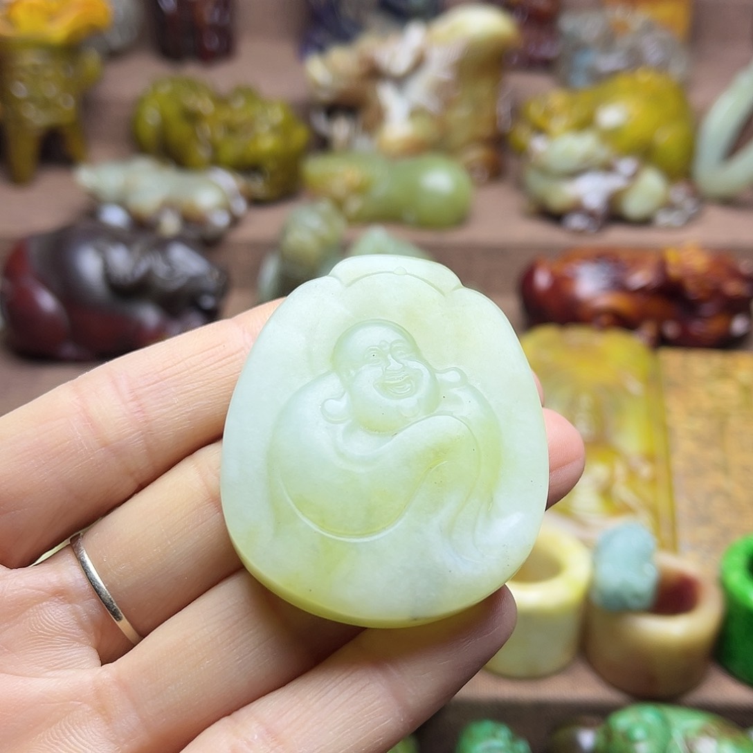 白玉菩提吊坠23。。