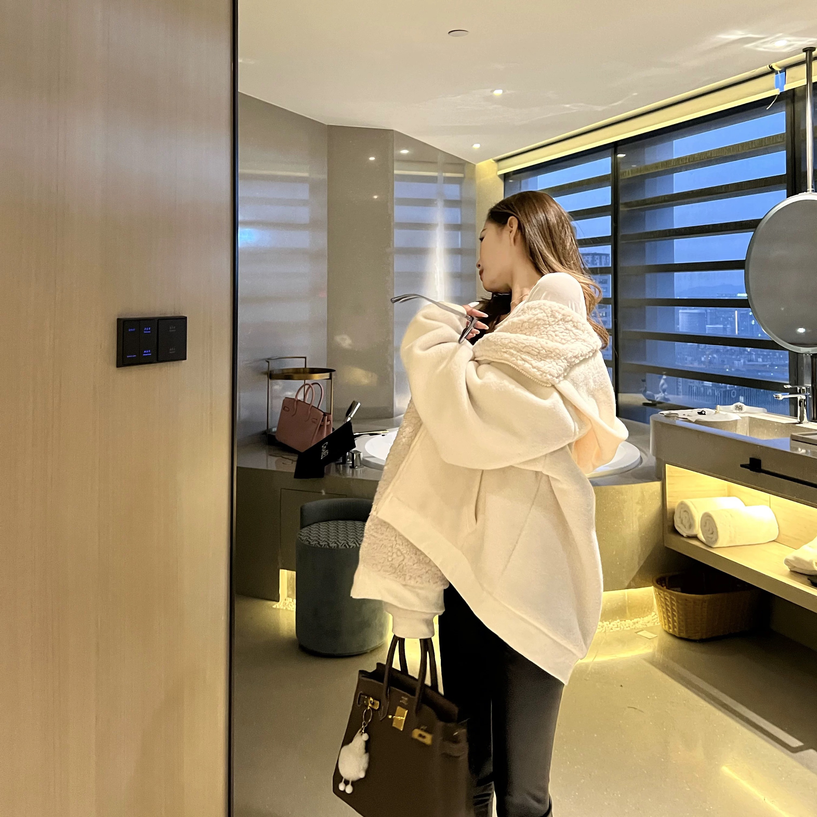 【刘噗噗】品牌单~热能蓄热衣 卫衣外套双面加厚绒8803