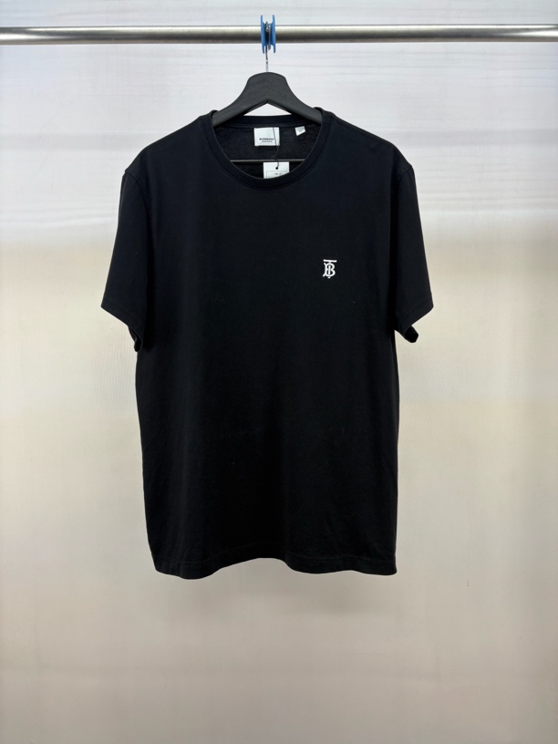 99新 BURBERRY/博柏利 基础刺绣字母短袖/XL码/M4533
