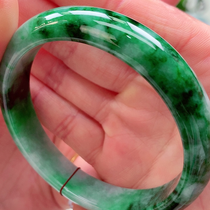 依***然翡翠未镶嵌手镯天然翡翠手镯