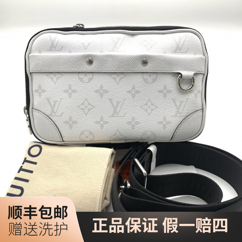 99新 LouisVuitton/路易威登 LV白老花斜挎包/10021384 肩包 奢侈