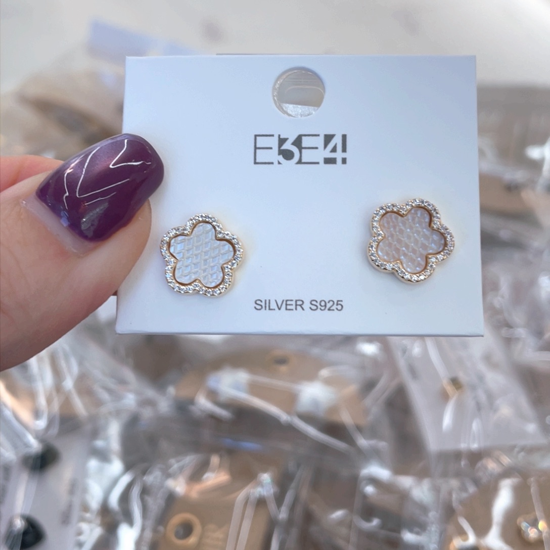 无925银时尚耳饰耳饰耳饰