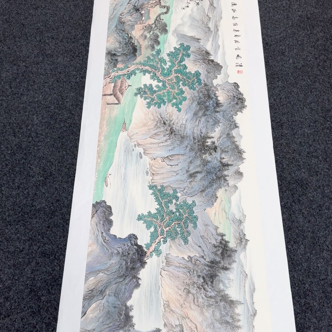 国画国画作品山水花鸟纯手绘