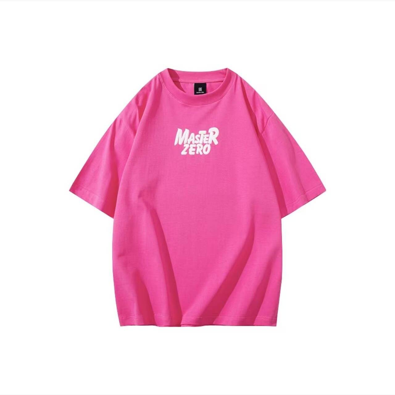 MZ86022 个性发泡logo字母宽松圆领百搭短袖 男女同款