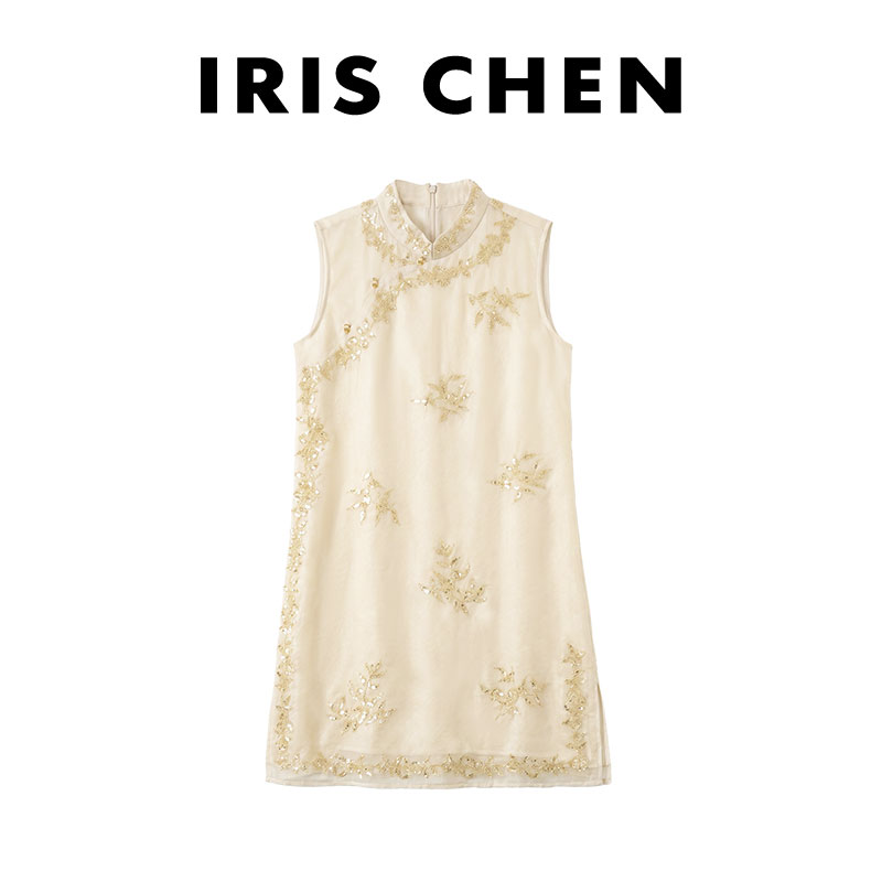 IRIS CHEN 金枝玉叶 26夏“97桑蚕丝”醋酸里布轻奢连衣裙26LYQ741