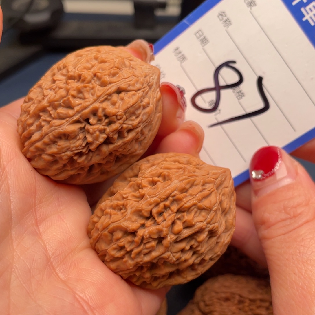 文玩核桃吊坠蒜头35尺