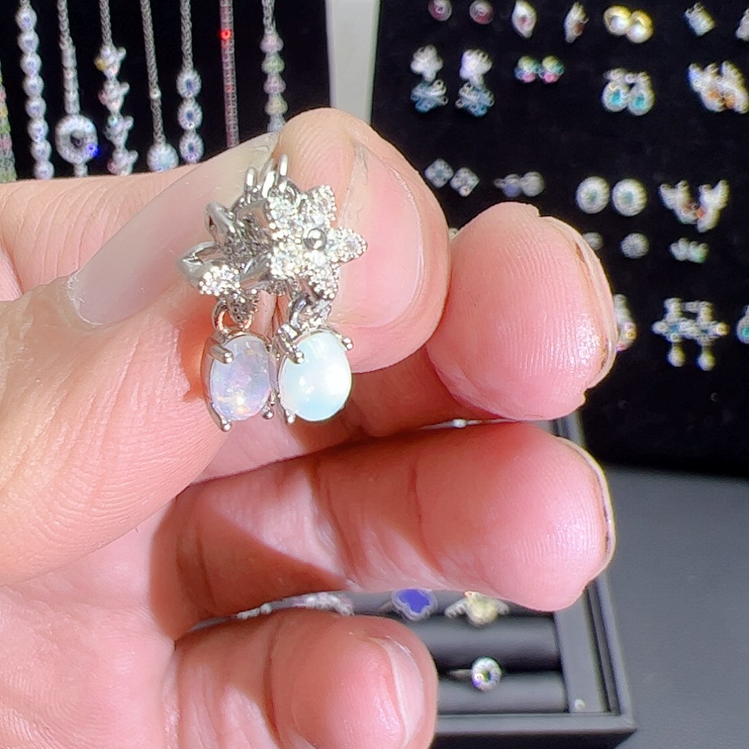 紫晶珠宝半成品银S925镶嵌