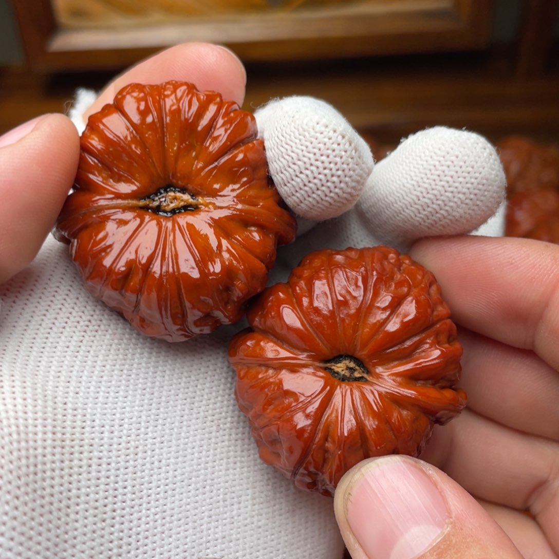 文玩核桃把件一***球南瓜40