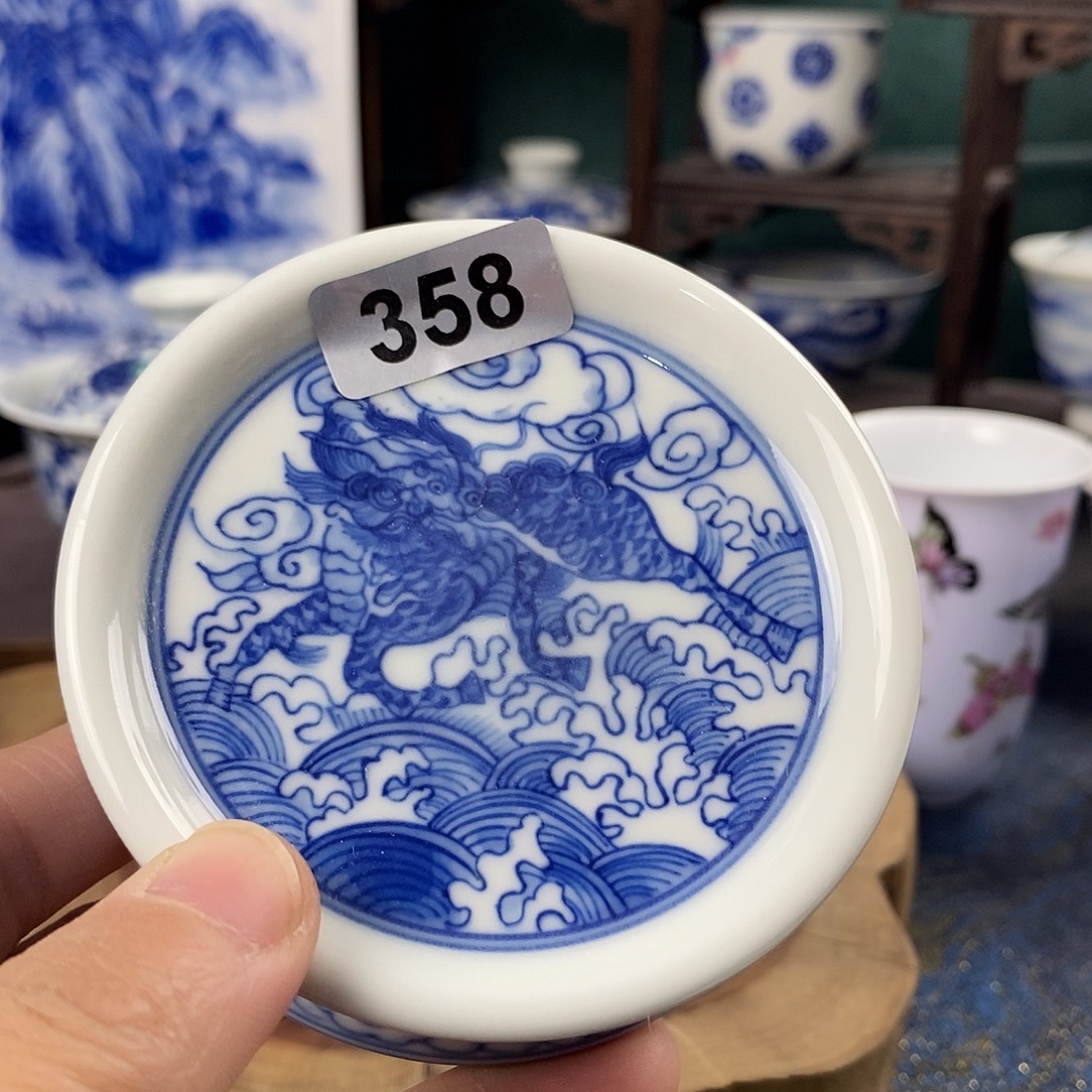瓷片景德镇手绘青花茶器358