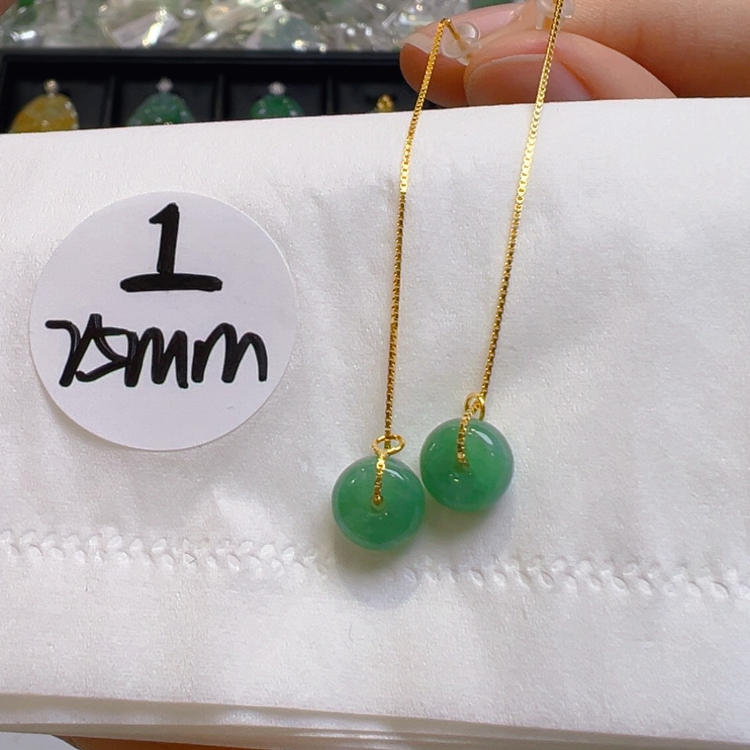 翡翠银S925镶嵌吊坠(不含链)