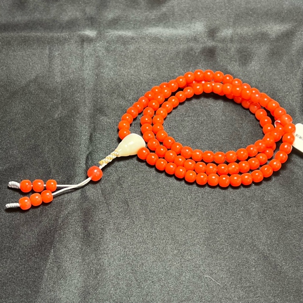 南红老型佛珠51.4g6mm+B11-6-3