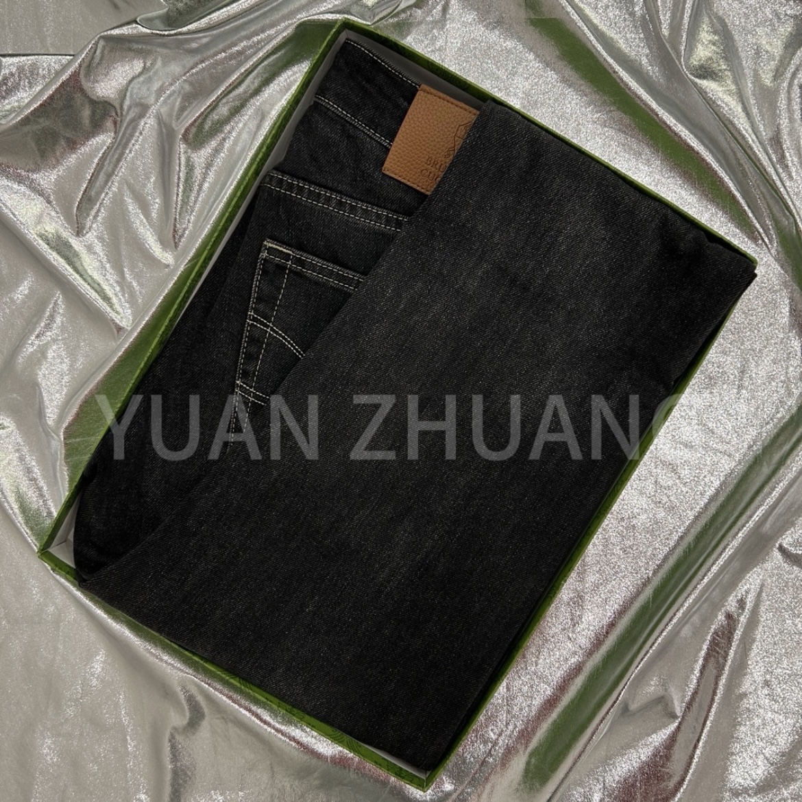 爆 （BF803）秋冬新款时尚百搭轻奢潮牌中腰小直筒洗水牛仔