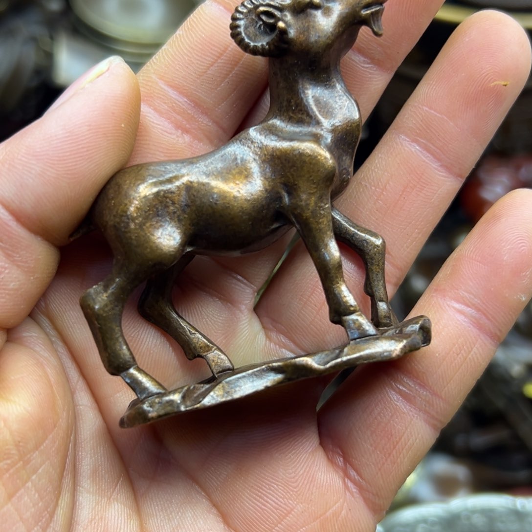 铜摆件欢迎欢迎你