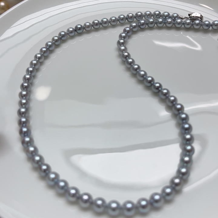 海水珍珠项链银S925镶嵌