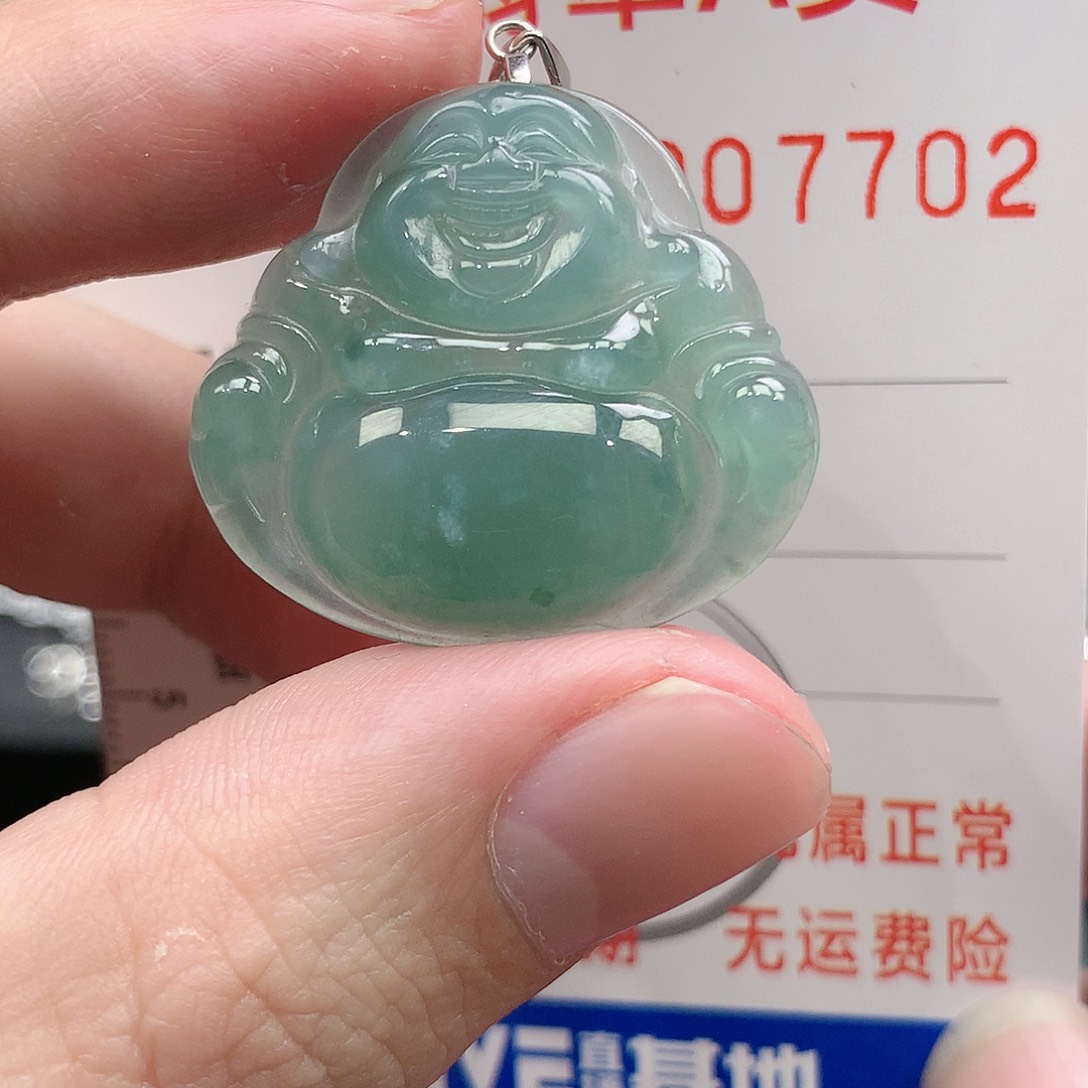 翡翠吊坠(不含链)银S925镶嵌