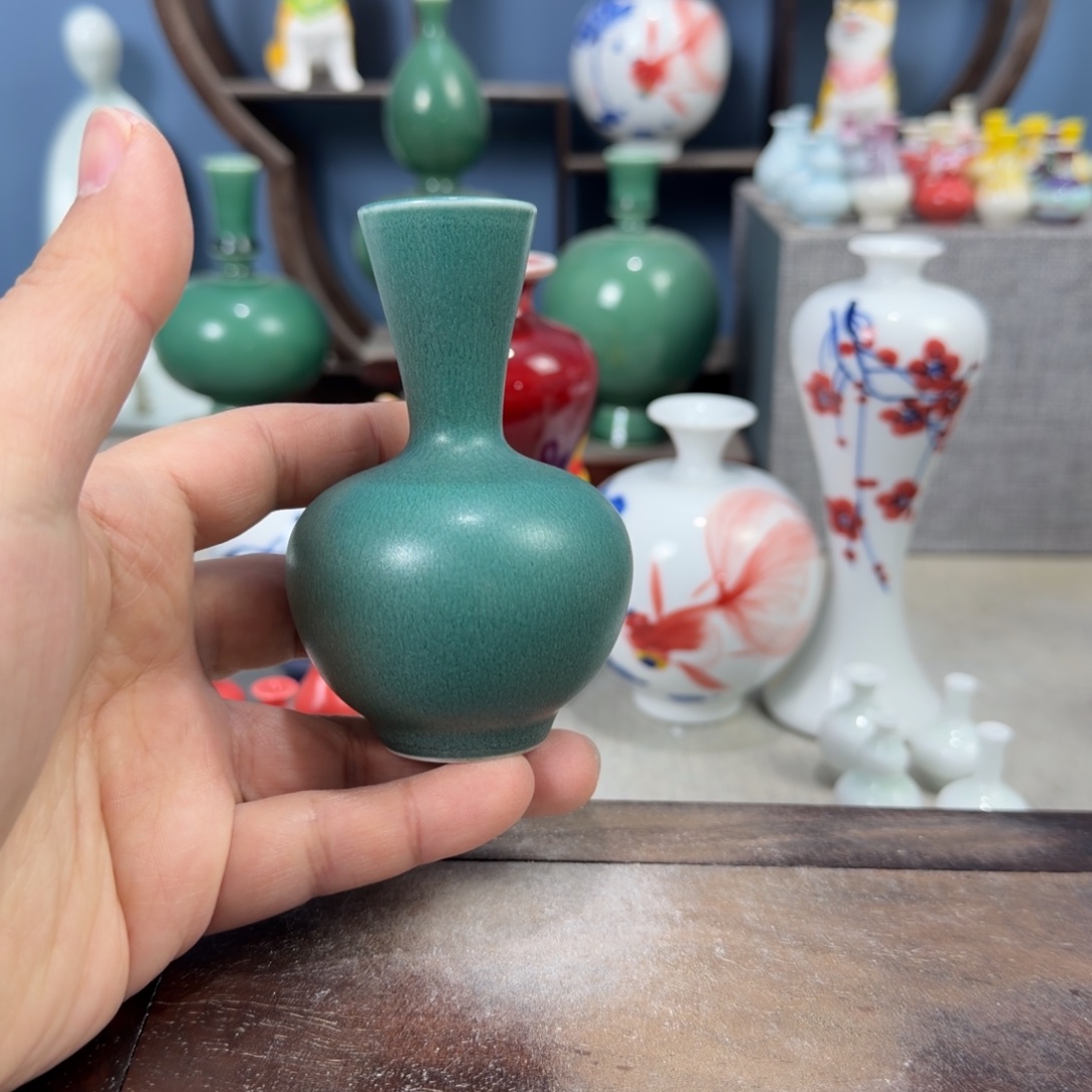 陶瓷手工小花器摆件