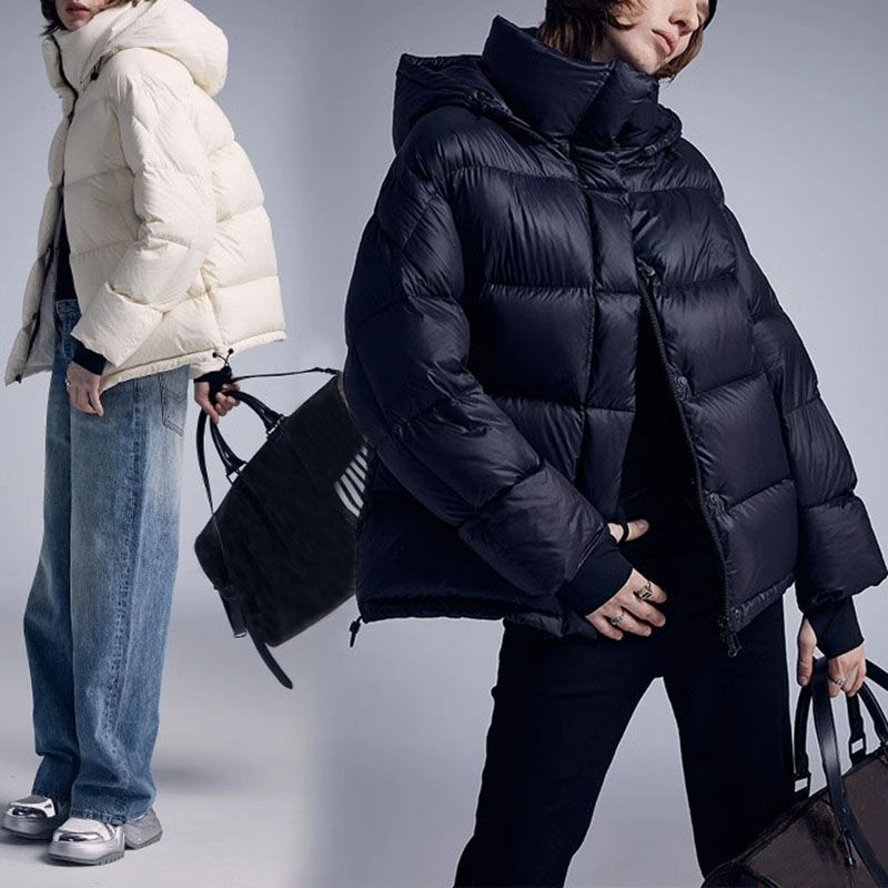 （短款连帽羽绒服）冬季加厚保暖情侣可拆卸连帽短款时尚外套G