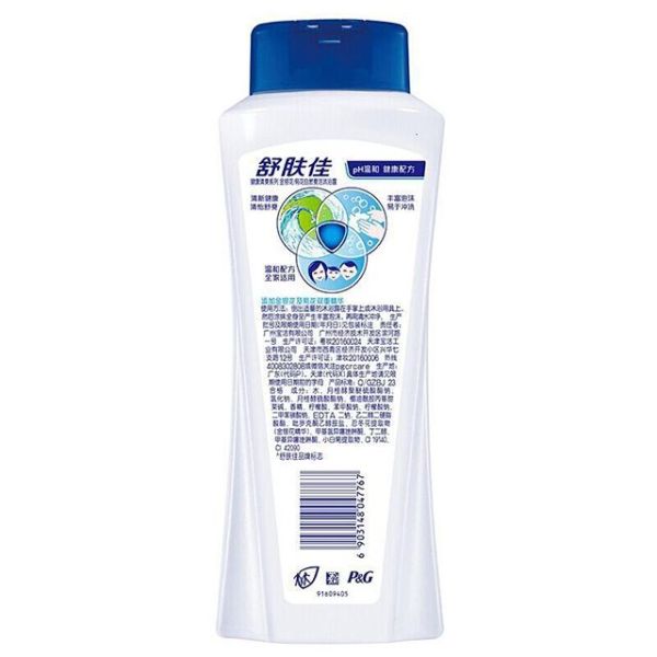 舒肤佳健康清爽沐浴露白色 金银花菊花香型 400ml