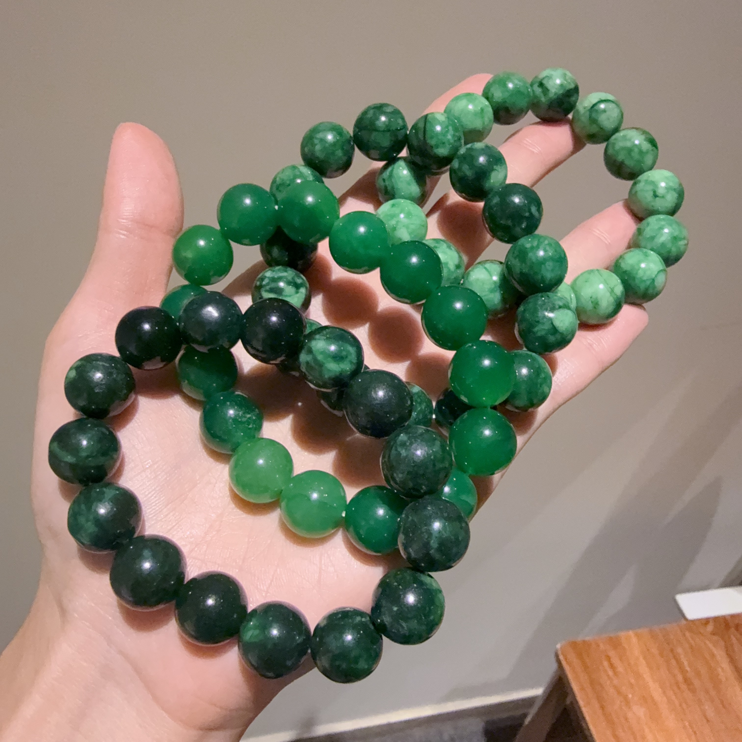 H143 精美珠宝干青手串 尺寸12mm