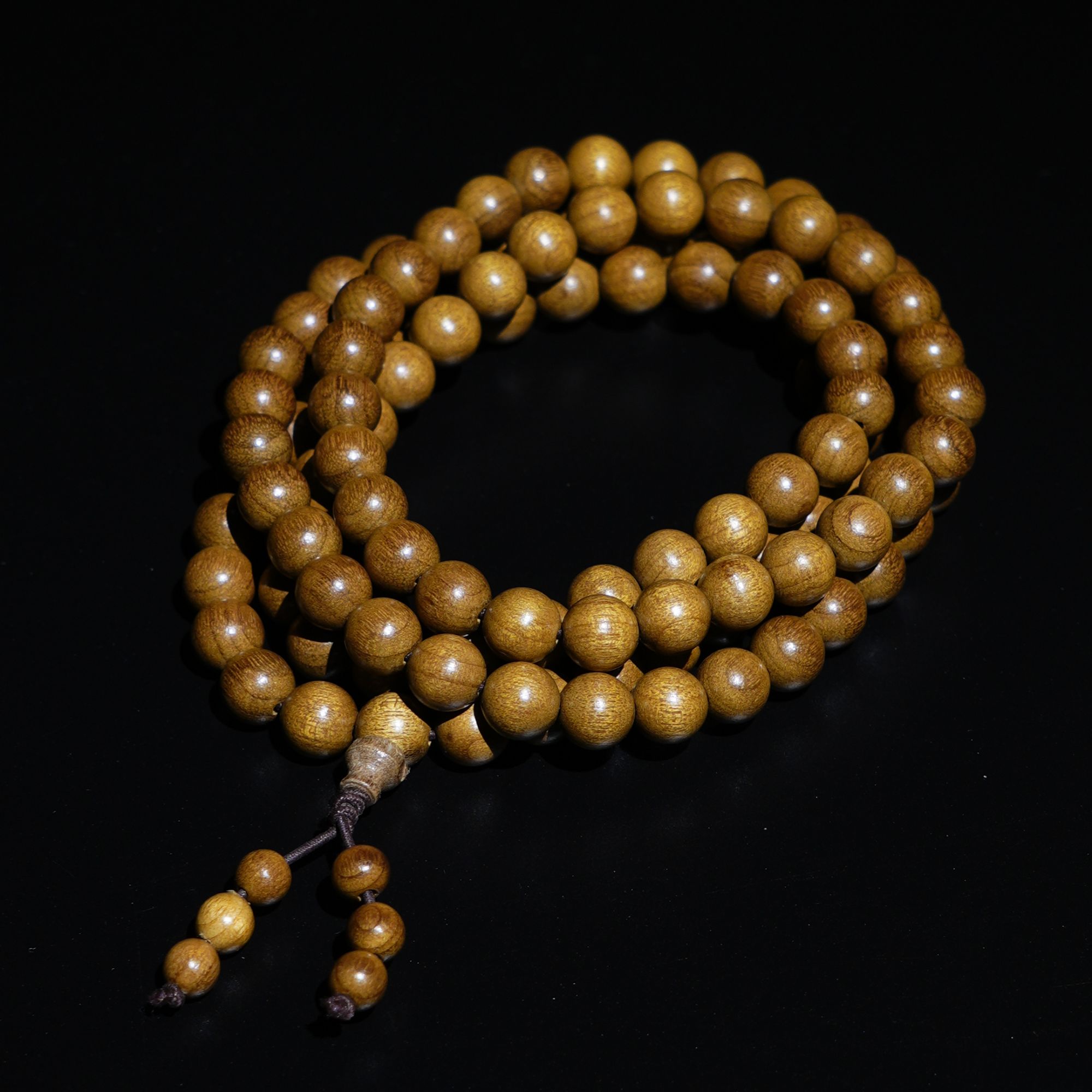 金丝楠老料108颗0.8手串