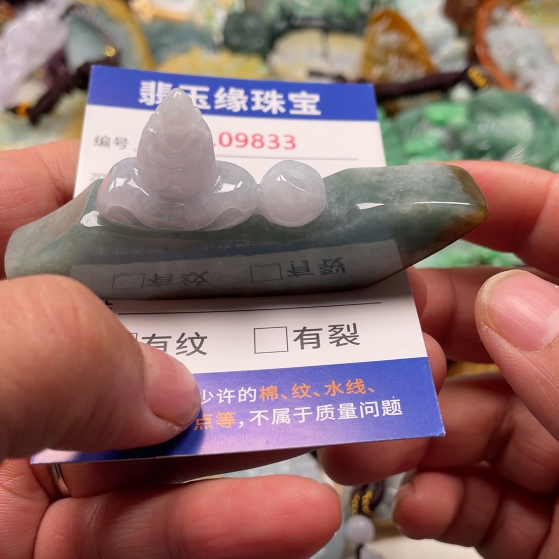 翡翠颈饰未镶嵌翡玉缘翡翠挂件