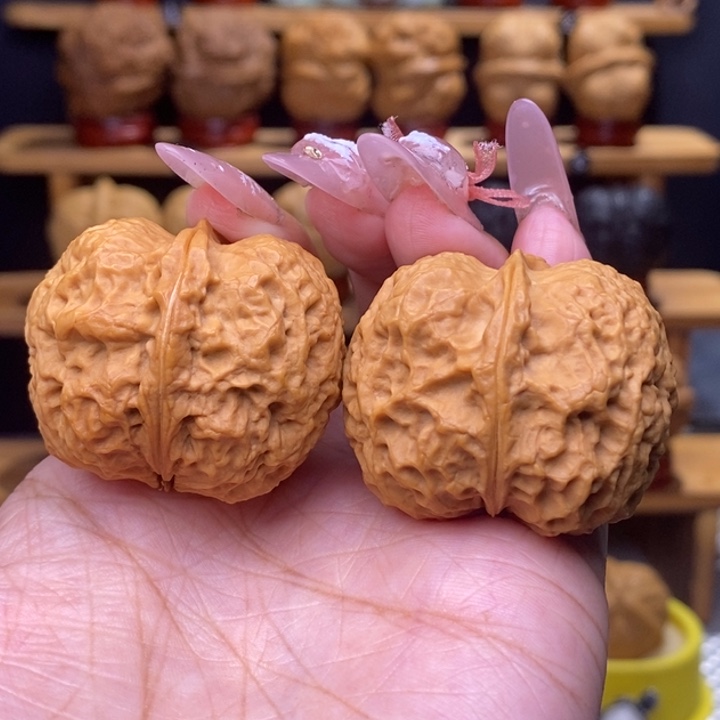 文玩核桃把件门墩元宝24号39尺