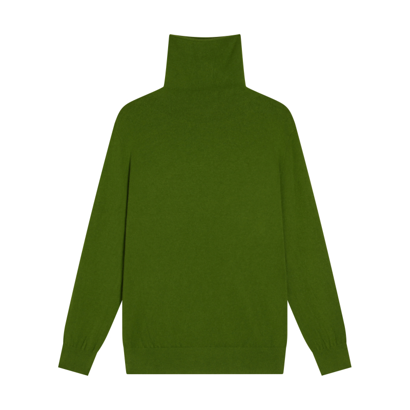 A-1302【商场同款】四色高领宽松显瘦慵懒风秋冬季保暖针织衫女