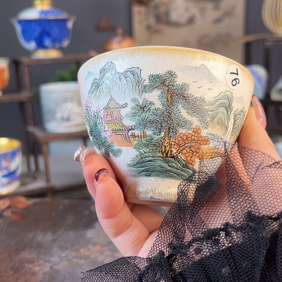 杯景德镇陶瓷茶杯多人