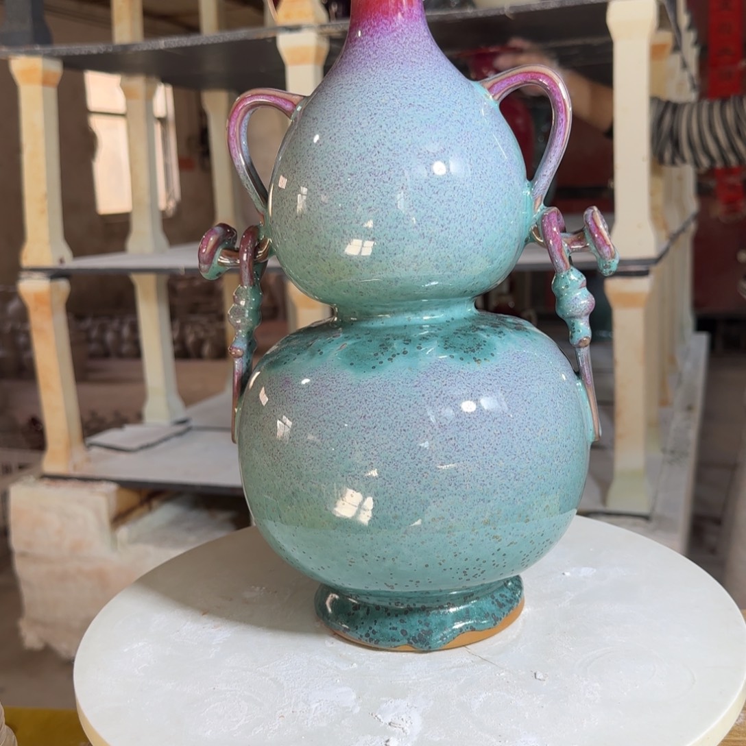 摆件瓷郑家钧窑摆件