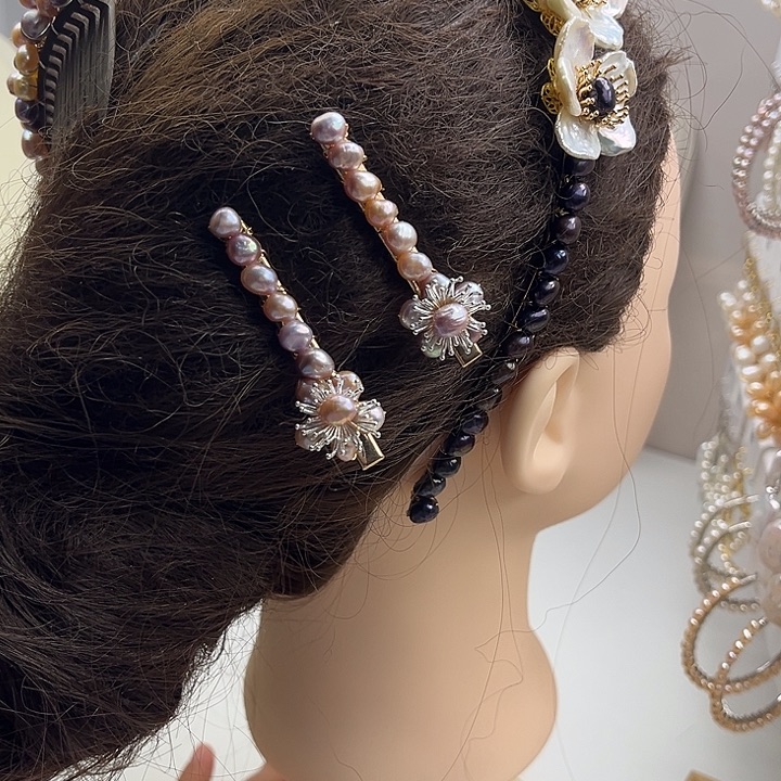 发夹未镶嵌淡水珍珠