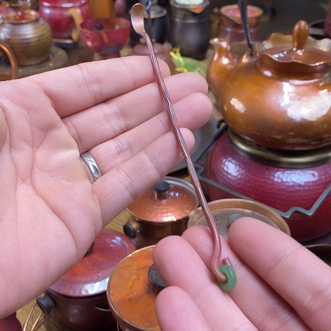 任和堂纯紫铜茶拨