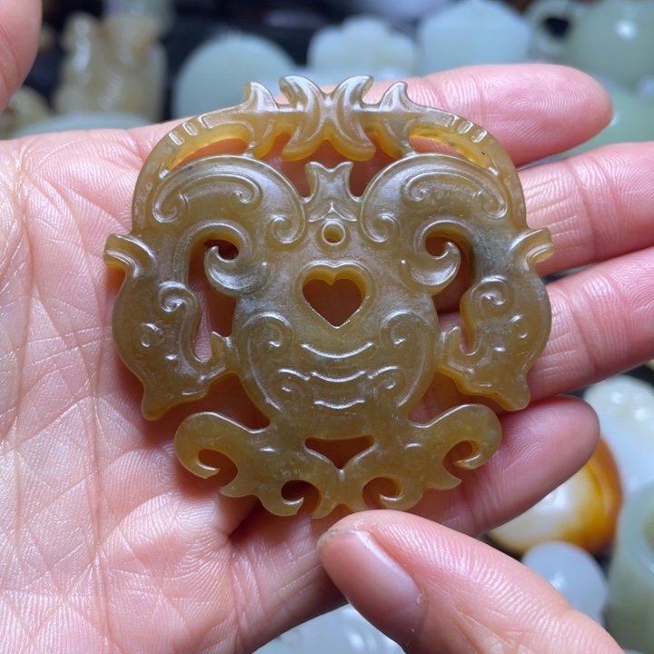 和田玉吊坠(不含链)未镶嵌