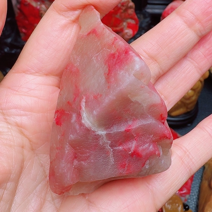 天***砂巴林鸡血石巴林鸡血精品原石